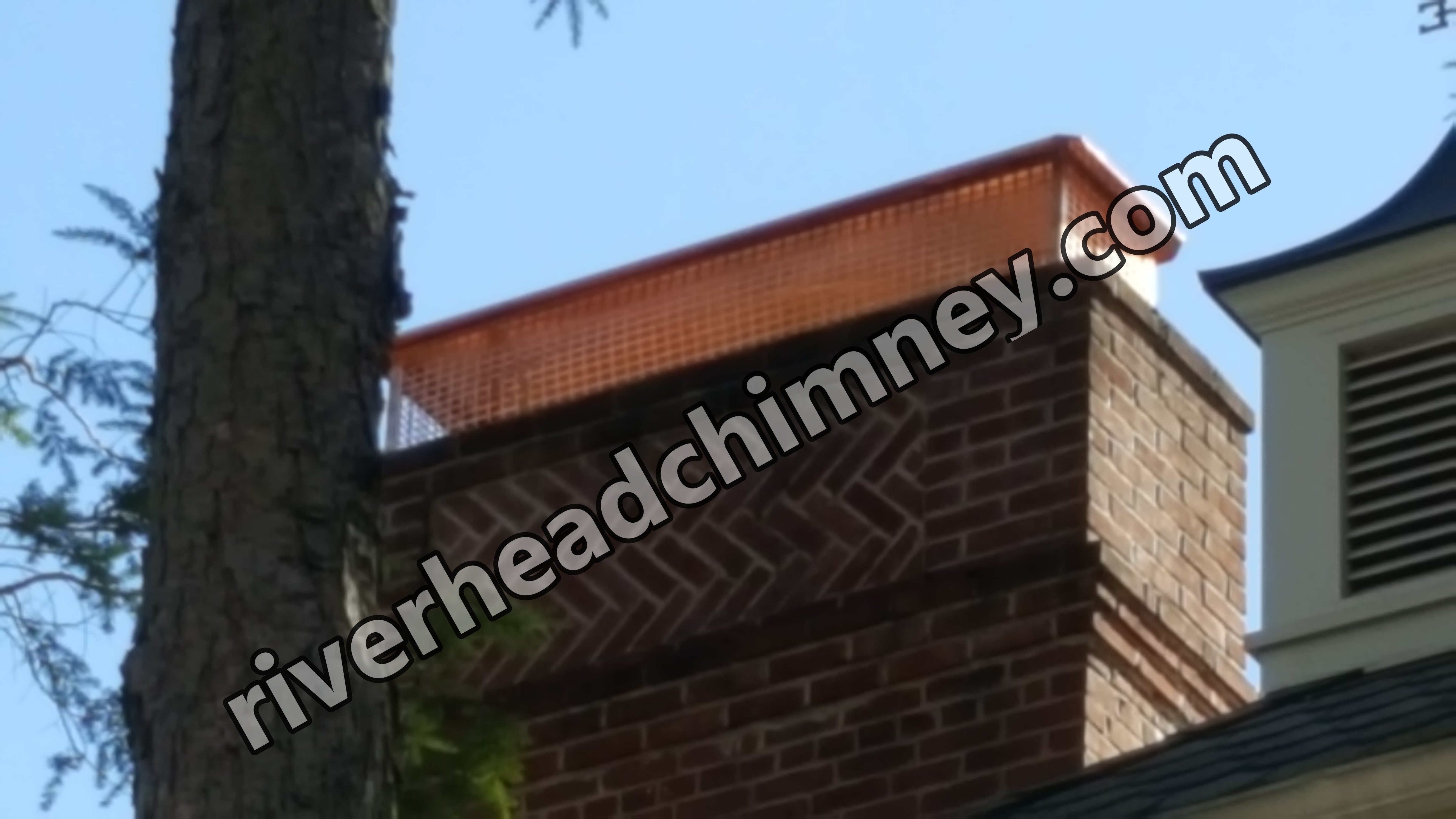 New stainless steel chimney cap installed in Riverhead, NY
