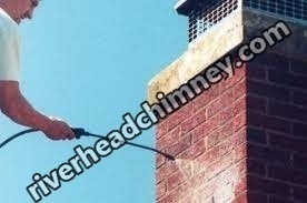 Carbon monoxide safety inspection on gas chimney in Riverhead, New York